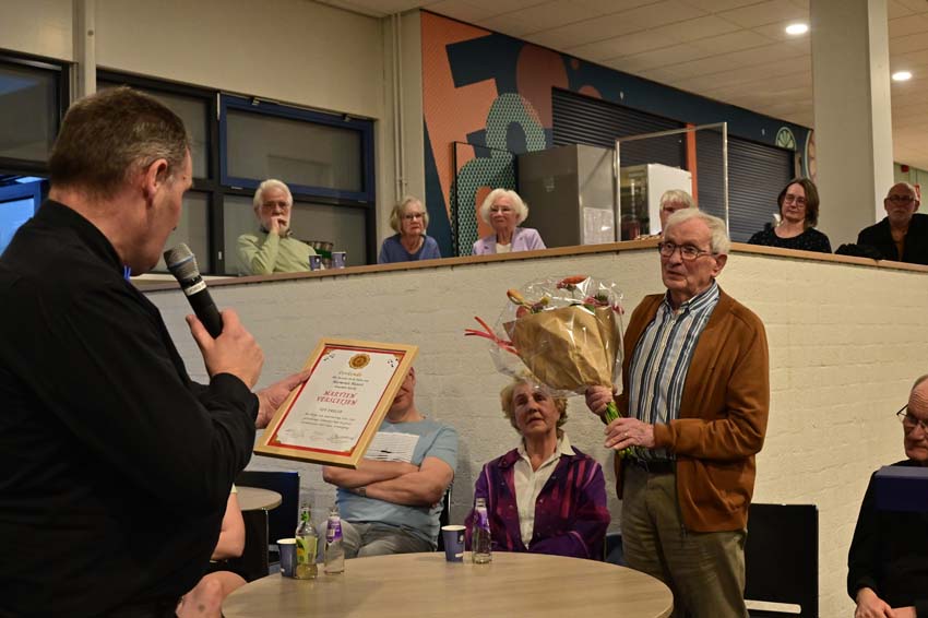 Martien Versleijen benoed tot Ere lid Harmonie Hatert