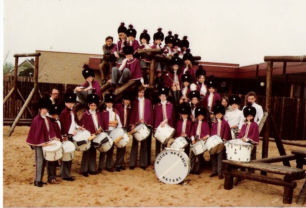 Drumband en marjorette 1978 Malden